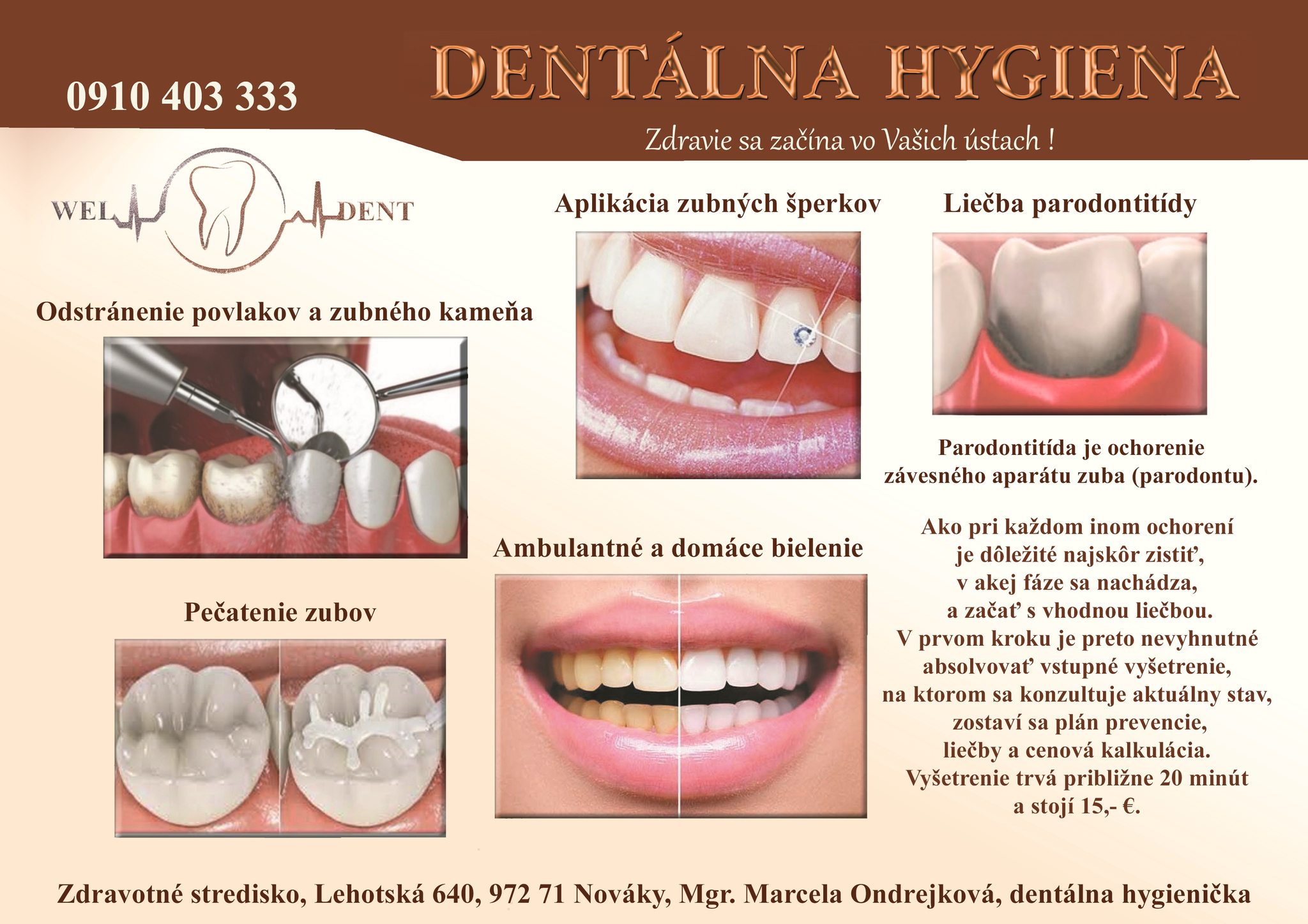 Dentálna hygiena Nováky-popis